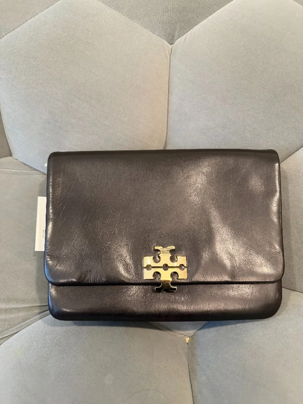 NWT Tory Burch Large Charlie Runway Warm Mahogany